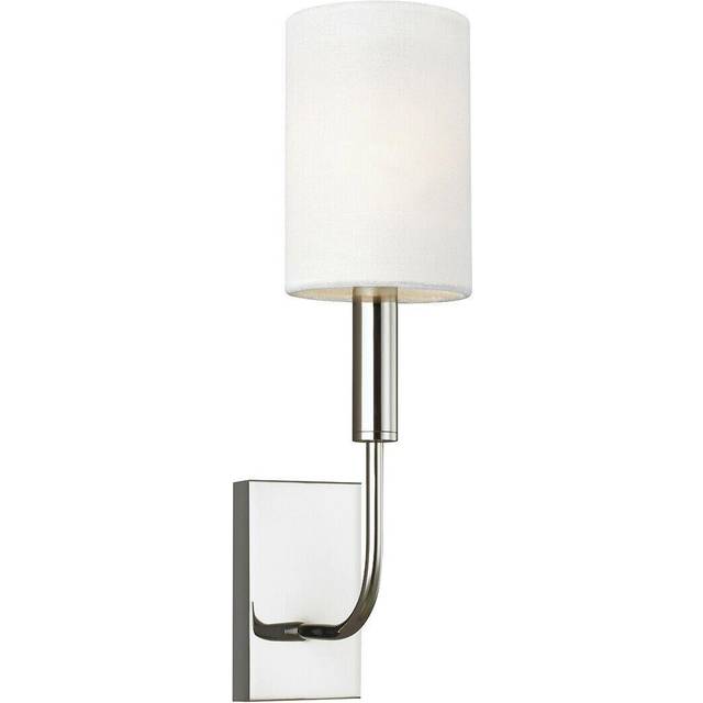 Wall Light Sconce Highly Polished Nickel Finish LED E14 60W Bulb d00639