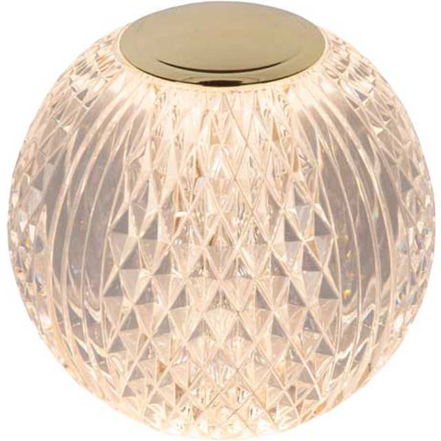Lucide Cintra Modern Rechargeable Table Lamp - Battery - 11Cm - Led Dim. - 1X2W 2700K - 3 Stepdim - Transparant