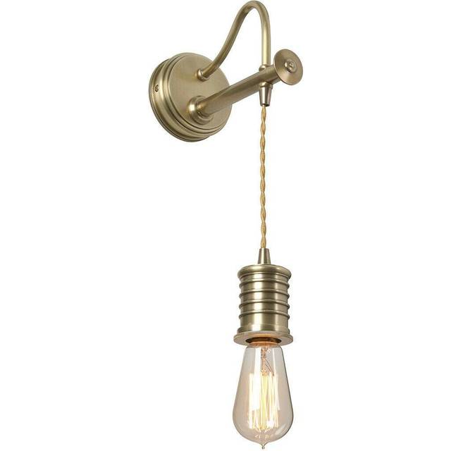 Wall Light Sconce Twisted Cable Hanging Lamp Holder Aged Brass LED E27 60W