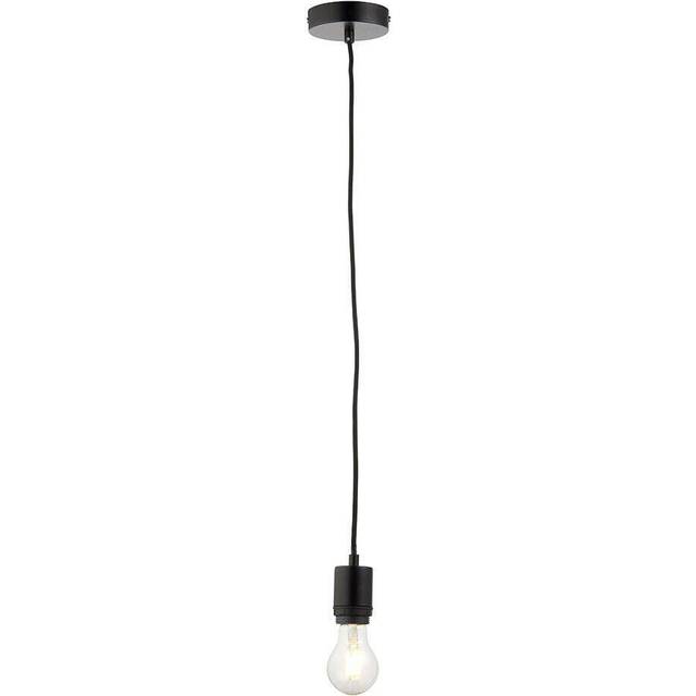 Ceiling Pendant Light Matt Black 40w E27 Dimmable Studio Cable Set
