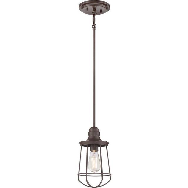 Outdoor 1 Bulb Ceiling Pendant Light Fitting Western Bronze LED E27 60W