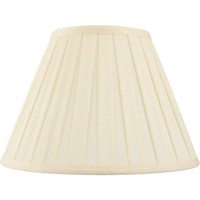 "6"" Tapered Drum Lamp Shade Cream Box Pleated Fabric Cover Chandelier Clip on"