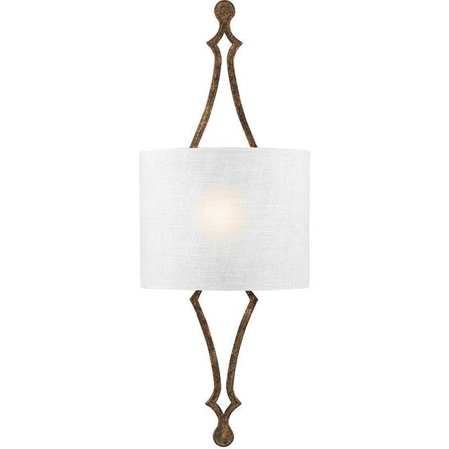 Wall Light Sconce Distressed Gold leaf LED E27 60W Bulb