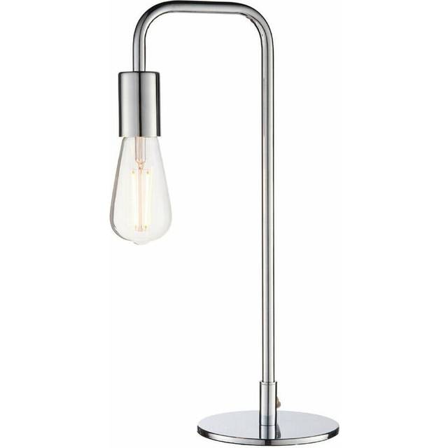 Modern Hangman Table Lamp Chrome Industrial Metal Arm Bedside Desk Light Base