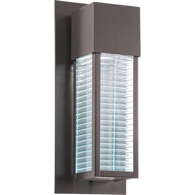 Outdoor IP44 Wall Light Architectural Bronze LED GU10 7W