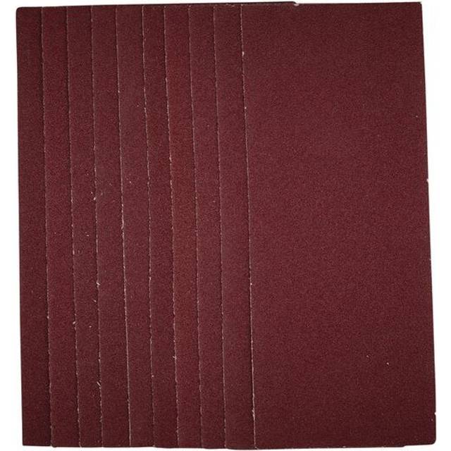 Draper 55748 1/3 Sanding Sheets, 93 x 230mm, 80 Grit (Pack of 10)