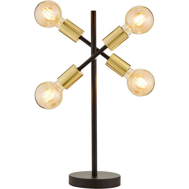 Litecraft Sparro Table Lamp 4 Arm Industrial Styled Base - Black