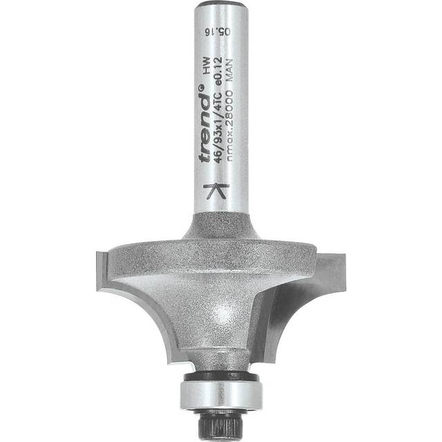 Trend 46/93 1/4" TC Bearing Guided Ovolo Cutter