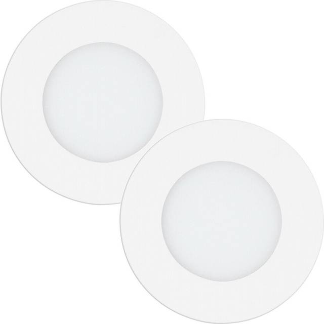 2 PACK Wall Flush Ceiling Light Colour White Shade White Plastic LED 5W Inc