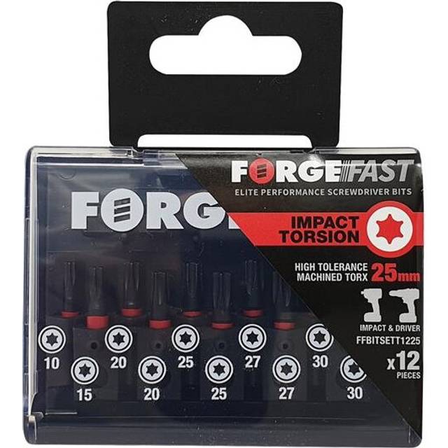Forgefix ForgeFast TORX Compatible Impact Bit Set, 12 Piece FORFFBST12