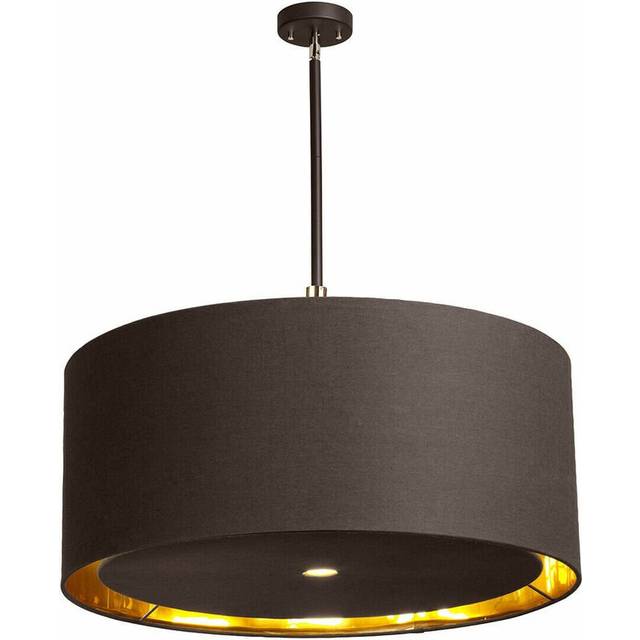 4 Bulb Ceiling Pendant Light Fitting Brown Highly Polished Brass LED E27 60W
