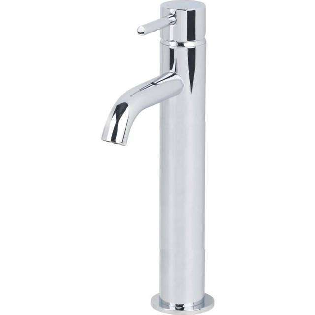 Round Single Lever High Rise Bathroom Basin Mono Mixer Chrome Tap