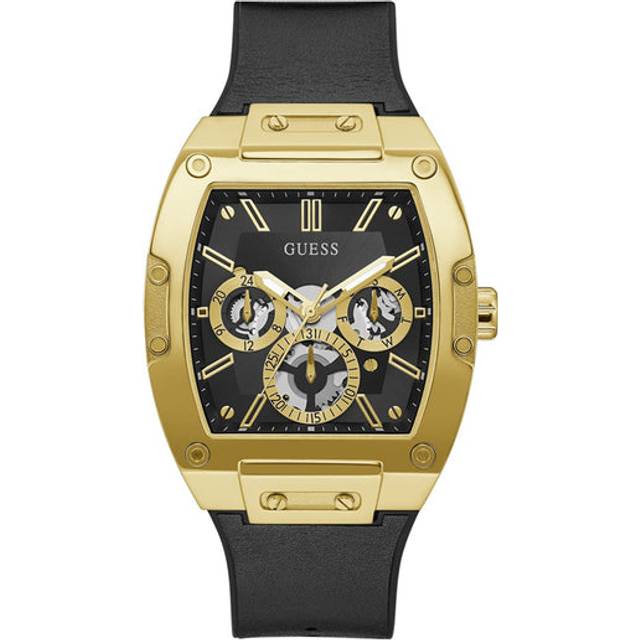 Guess Phoenix Men's Chrono Dial Black Silicone Strap Watch