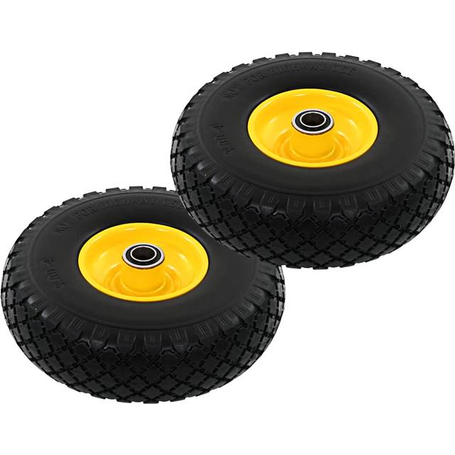 vidaXL Sack Truck Wheels 2 pcs Solid PU 3.00-4 (260x85)