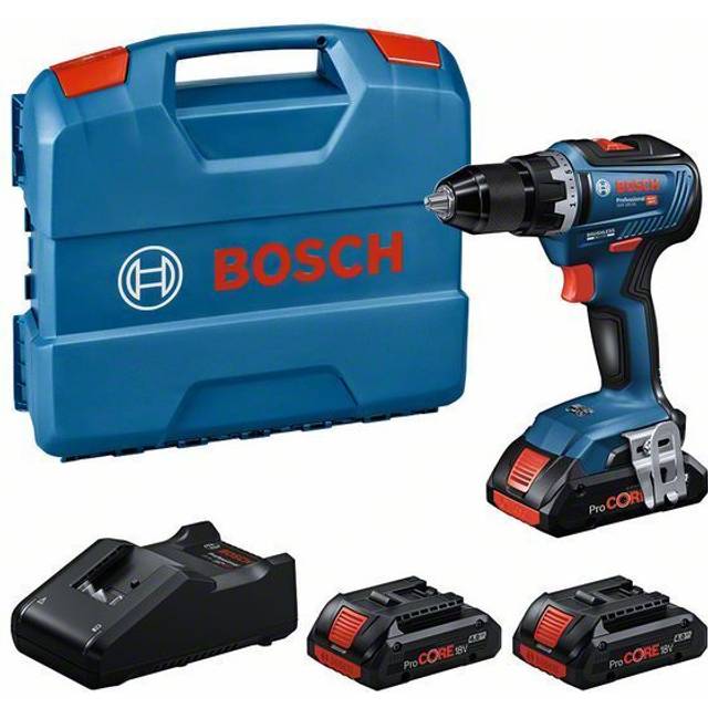 Drill Driver Bosch gsr 18V-55 (3 x 4,0 Ah ProCORE + GAL18V-40 + L-Case)