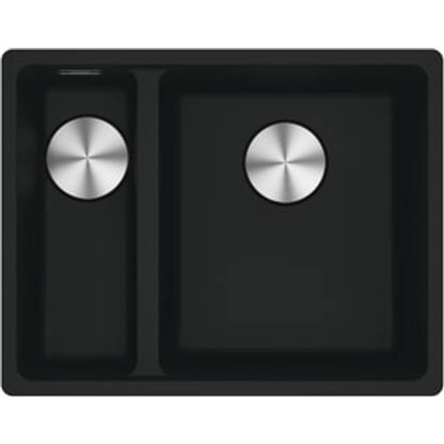 Franke MRG160-34-15 MB LHSB Maris Fragranite 1.5 Bowl Undermount Sink Left Hand Small Bowl - MATTE BLACK