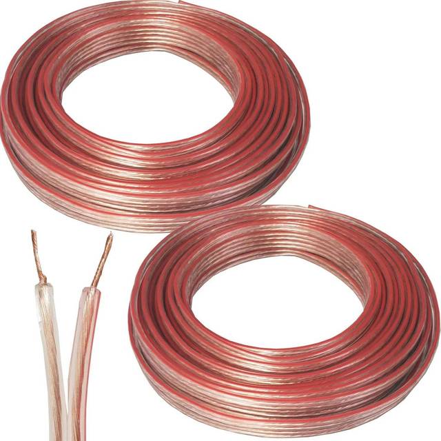 20m Speaker Cable 0.75mm 19 AWG Car HiFi Audio Wire Reel CCA Loud Surround Sound