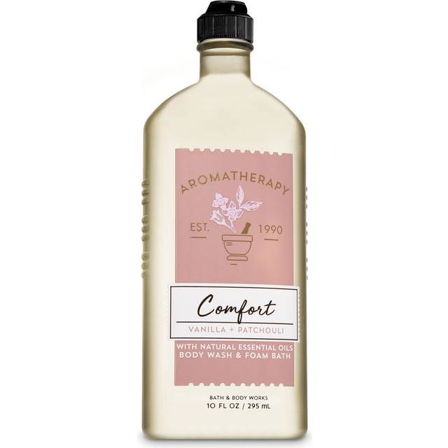Bath and Body Works Aromatherapy Comfort Vanilla Patchouli Body Wash and Foam Bath 10 ounces