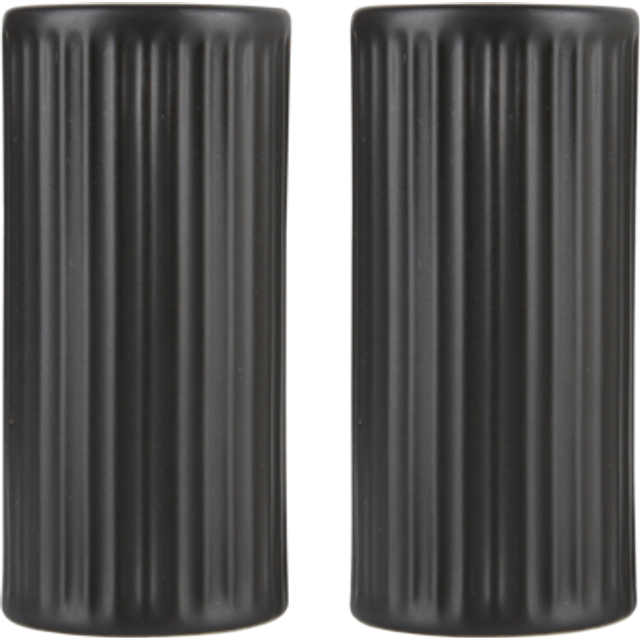 Aida Groovy salt- and pepper cellar Blue stoneware