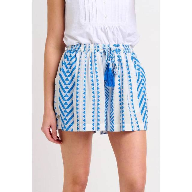 Brakeburn Aria Embroidered Shorts - Blue