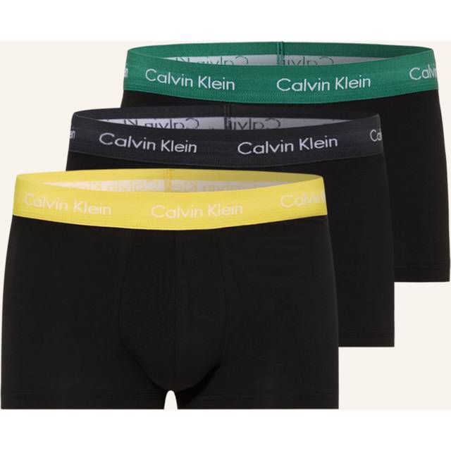 Calvin Klein Mens Cotton Stretch 3 Pack Low Rise Trunk