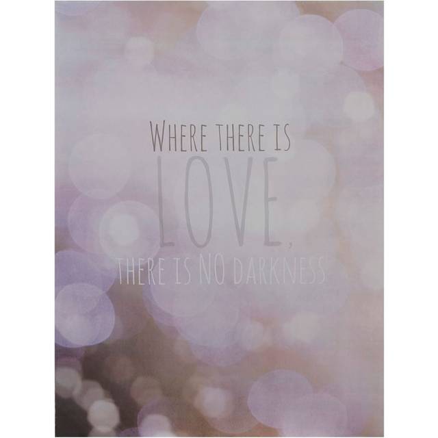 Where There Is Love Wall Plaque, Inspirational Wooden Sign With Sentimental Typography, Rustic Finish - Pink - One Size