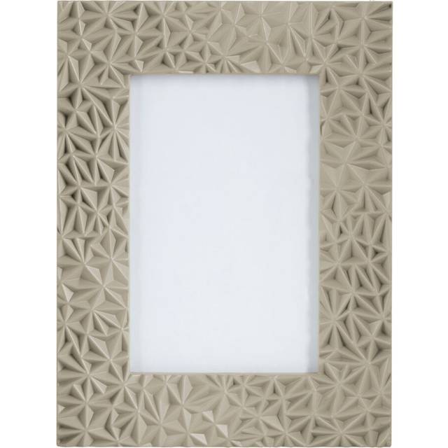 Premier Housewares - Grey Photo Frame / Frames Geometric Design Picture Frames For Wall Contemporary Rectangular Photo Frames For Bedroom / Living