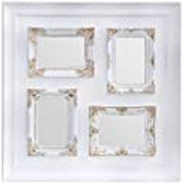 Vintage Style White & Gold 4 Photo Frame - Premier Housewares