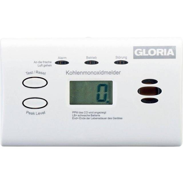 Gloria KO2D Kolmonoxid-detektor batteri Detektering Kolmonoxid