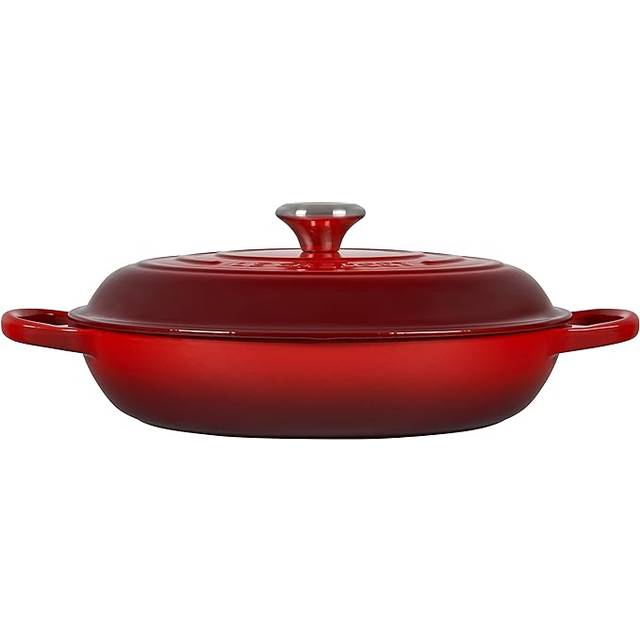 Le Creuset Cerise Signature Cast Iron Round med låg 30cm
