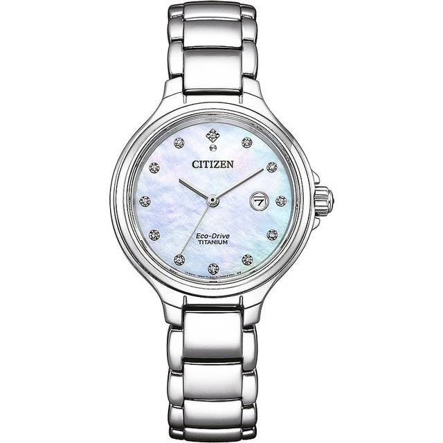 Citizen WoMens Silver Watch EW2680-84D Titanium - One Size