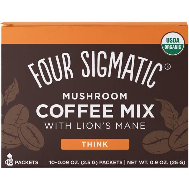 Four Sigmatic Think Organic Instant Coffee with Lion&#39;s Mane & Chaga Mushrooms 10 Packets