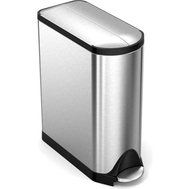 simplehuman Butterfly Recycler, Brushed Stainless Steel, 40L