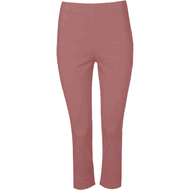 Dusky Cropped Stretch Trouser - Dusty Pink - Size 14 - Roman