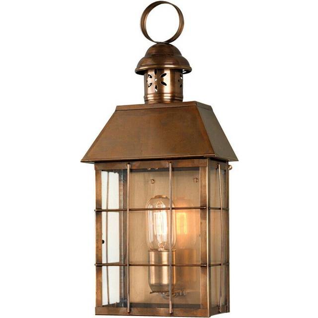 Outdoor IP44 Wall Light Sconce Solid Brass LED E27 100W Bulb Outside External