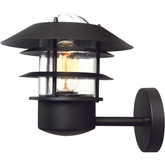Outdoor IP44 Wall Light Sconce Black LED E27 60W Bulb Outside External d01141