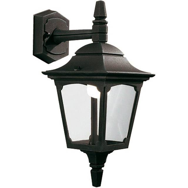 Outdoor IP44 Wall Light Sconce Black LED E27 100W Bulb External d00314