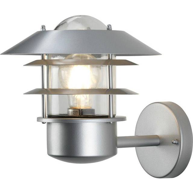 Outdoor IP44 Wall Light Sconce 304 SS Silver LED E27 60W Bulb External d01140