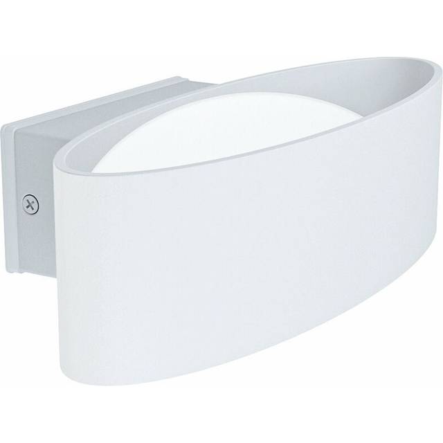 IP44 Outdoor Wall Light White Aluminium & Steel 10W Built in LED Porch Lamp