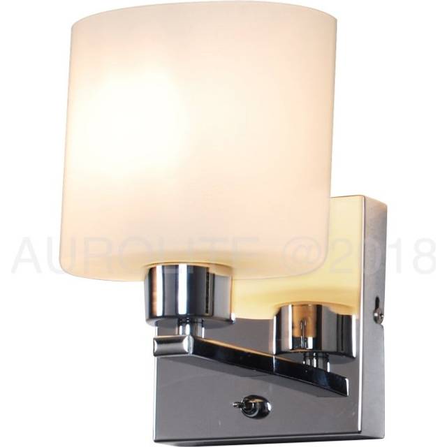 Harper Living Bianco 1Xe14 Wall Light Polished Chrome In Silver - One Size