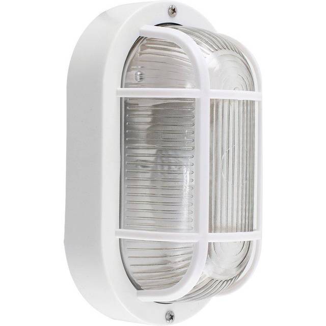Millton 1 - Bulb Outdoor Bulkhead Light - White (20.5cm H X 11.5cm W X 9cm D)
