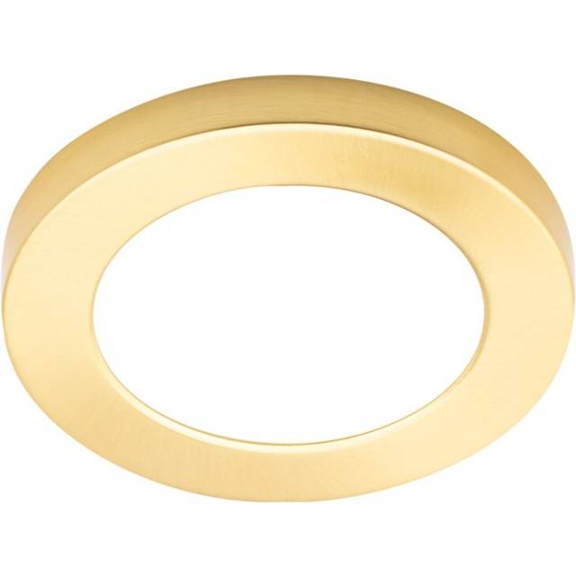 Litecraft Darly Small 6W LED Flush Ceiling or Wall Light - Satin Brass