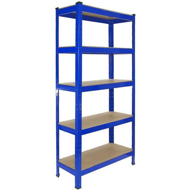 2 Racking Storage Shelving Heavy Duty Garage 5 Tier 75cm Steel Shelves Warehouse