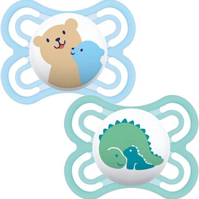 MAM Perfect 0-6 Months Soother Double Pack - Blue