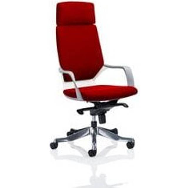 Xenon Executive White Shell High Back with Headrest Fully Bespoke Colour Bergamo - Bergamot Cherry