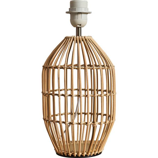 Minisun - Hollins Contemporary Natural Rattan Cylinder Table Lamp Base