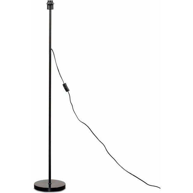 Chaisson 129cm Standard Floor Lamp Base with Foot Switch - Black (129cm H X 22.5cm W X 22.5cm D)