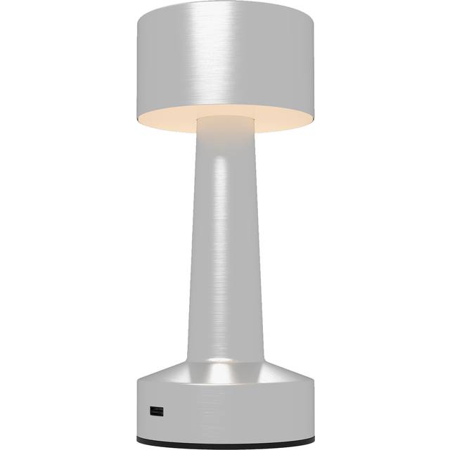 HOMCOM Cordless Desk Lamp: Rechargeable LED Table Light with Touch Control, 3 Colour Modes, Silver Aosom UK