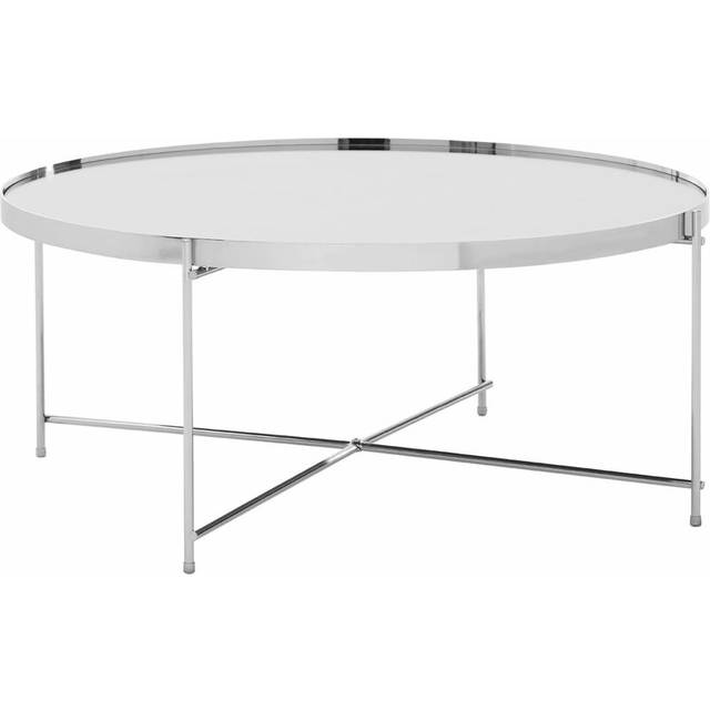 Allure Mirror Coffee Table - Silver - One Size