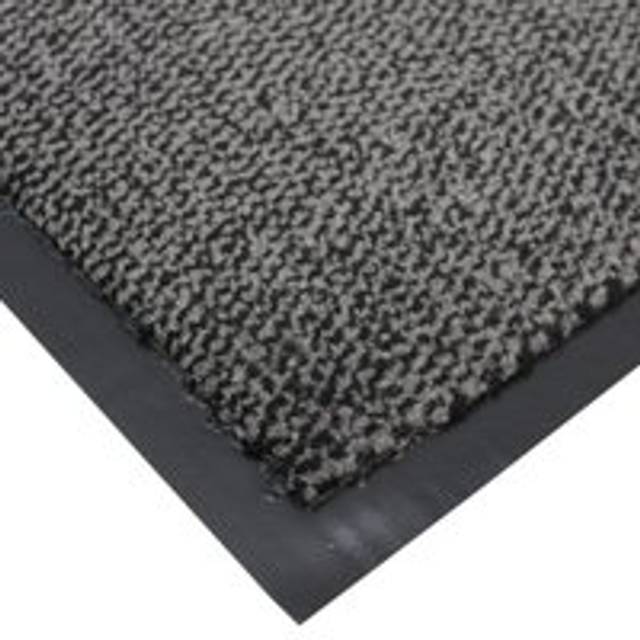 JVL Heavy Duty Commodore Backed Barrier Door Floor Mat Green/Black 60 x 80 cm, Green